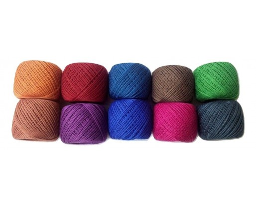 SET LOT 10 BEAUTIFUL 6 Ply Strand Cotton Thread Yarn Cross Stitch Embroidery Lace